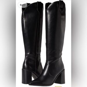 Elegant Black Heeled Boots